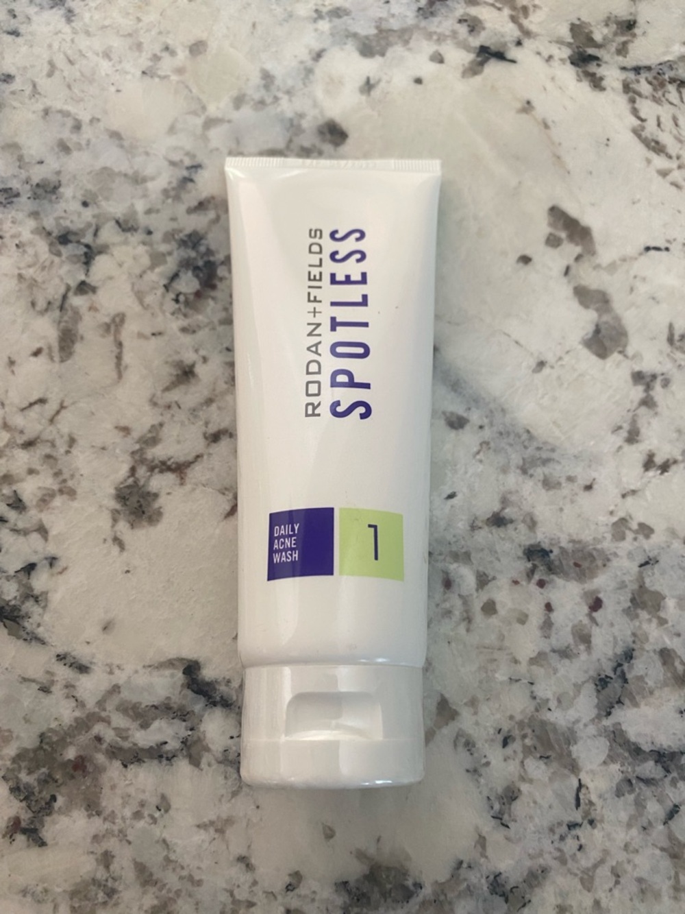 Rodan + Fields Daily Acne Wash - White with Purple & Green Accents